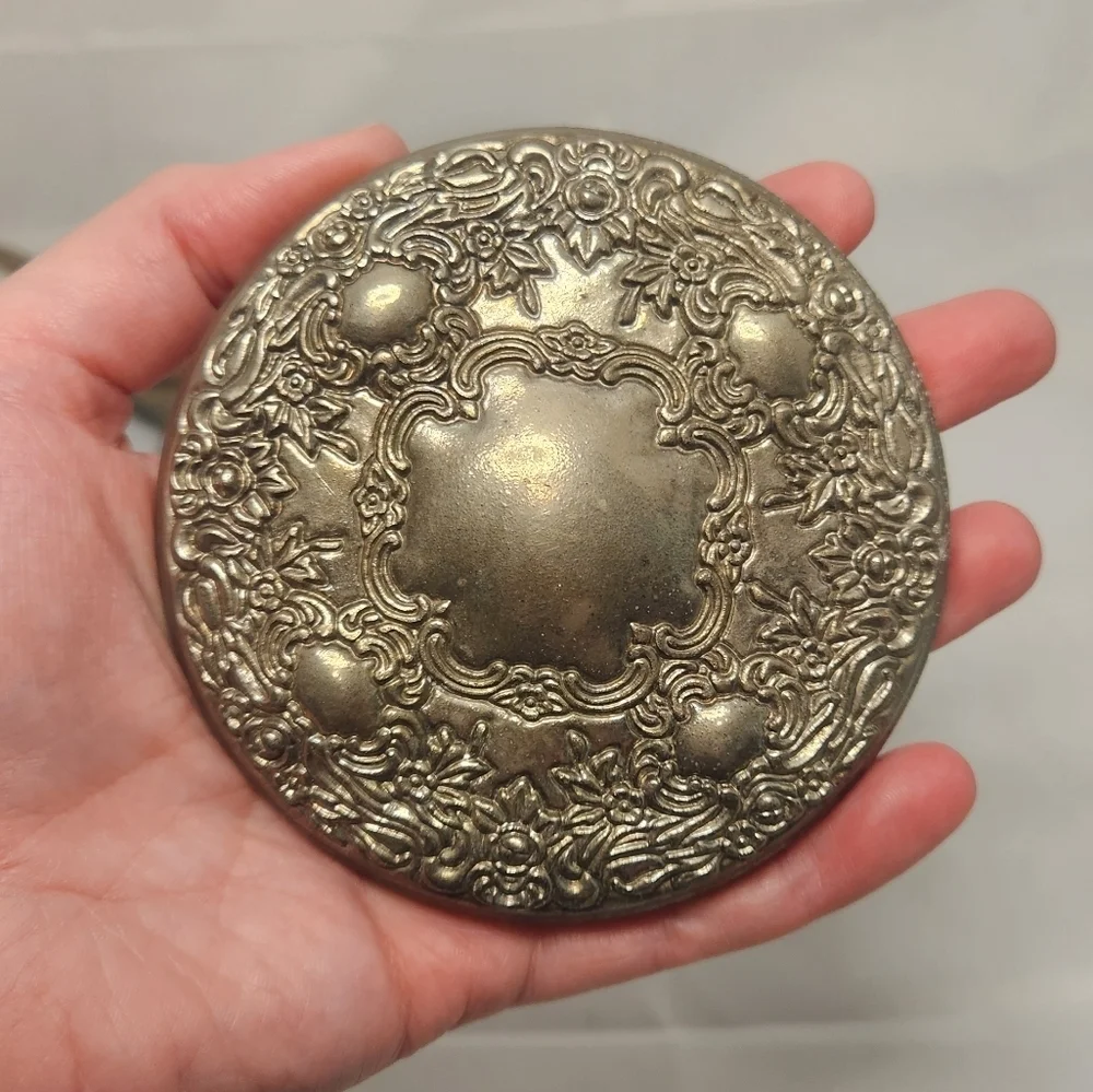 Vintage 3 Piece Sterling Silver Hand Held Mirror, Pocket Mirror and Hair…